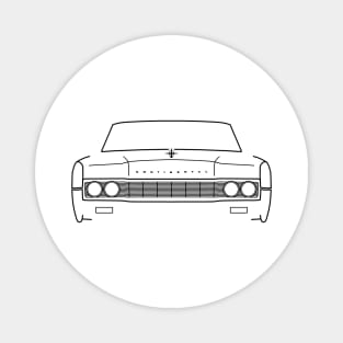 1967 vintage Lincoln Continental outline graphic (black) Magnet